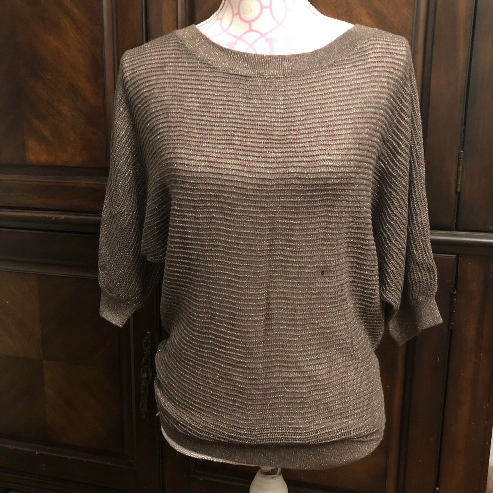 😍 Metallic marled open stitch sweater 😍